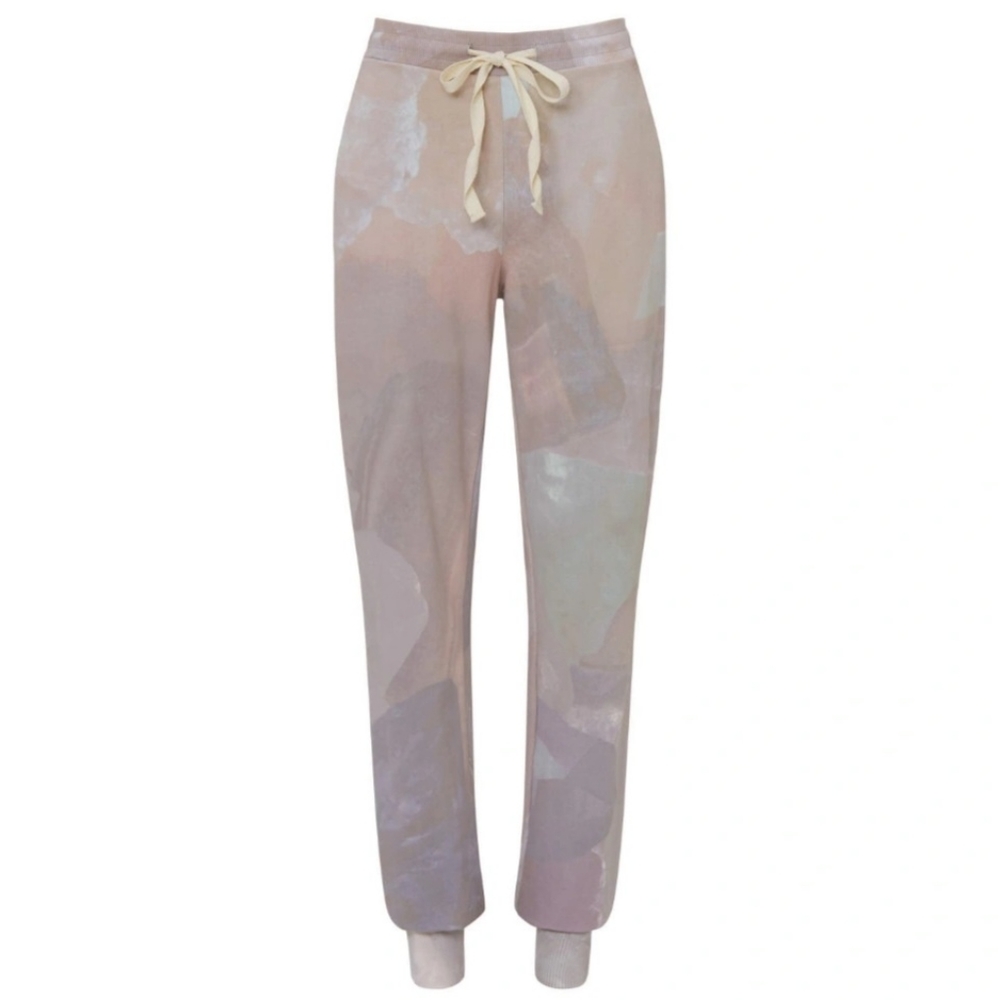 🧺 Baja East Crystal Print Sweatpants, Sz 1/US 4-6